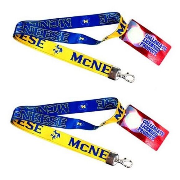 McNeese State Cowboys NCAA Ombre Lanyard 2 Pack - Picture 3 of 3